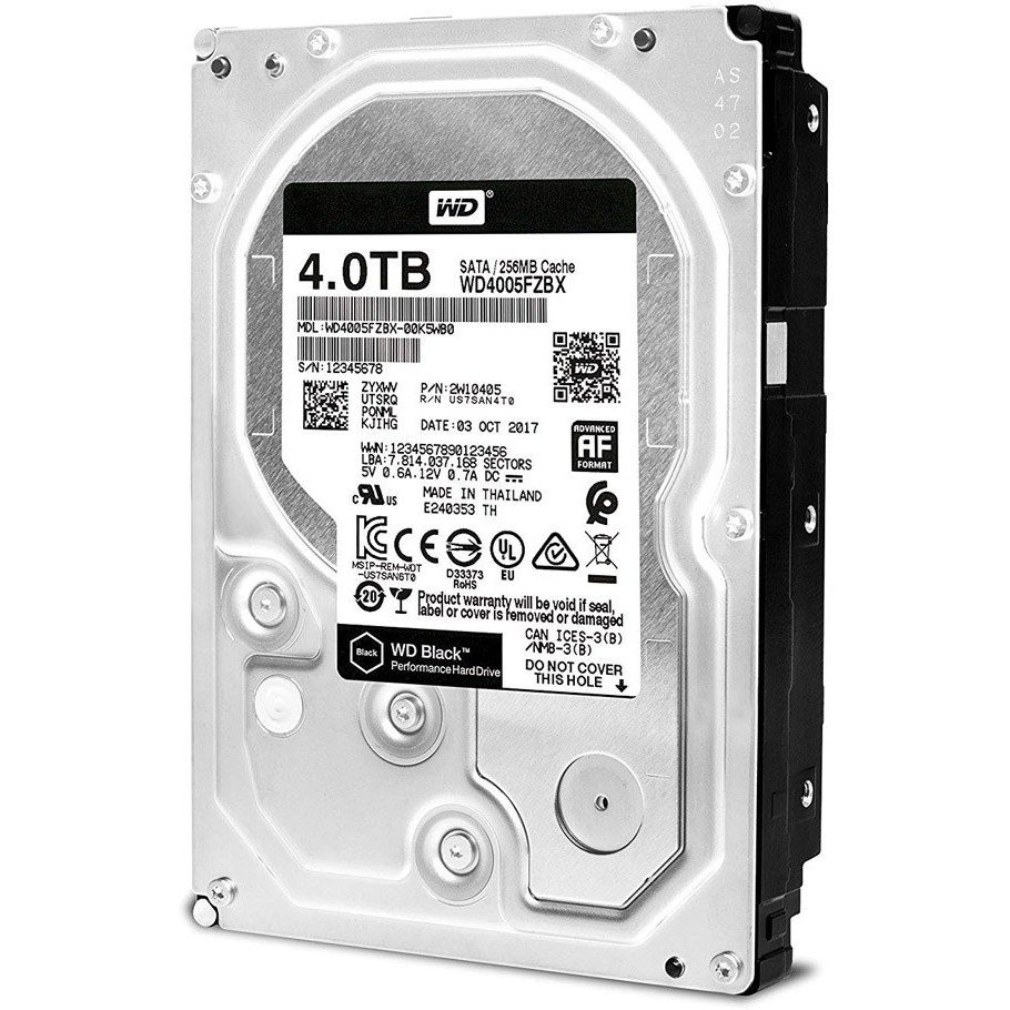 Western Digital Black WD4004FZWX Internal Hard Drive